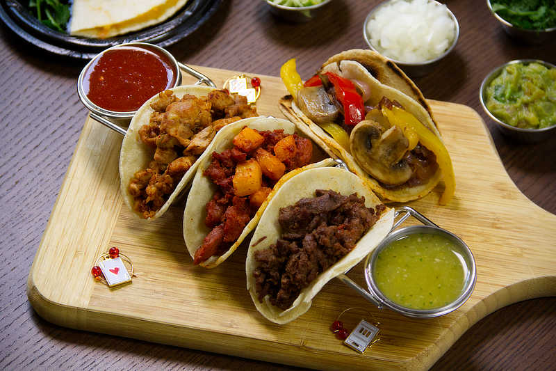 LV Taco - Chicken, Pork, Steak, & Veggie Tacos